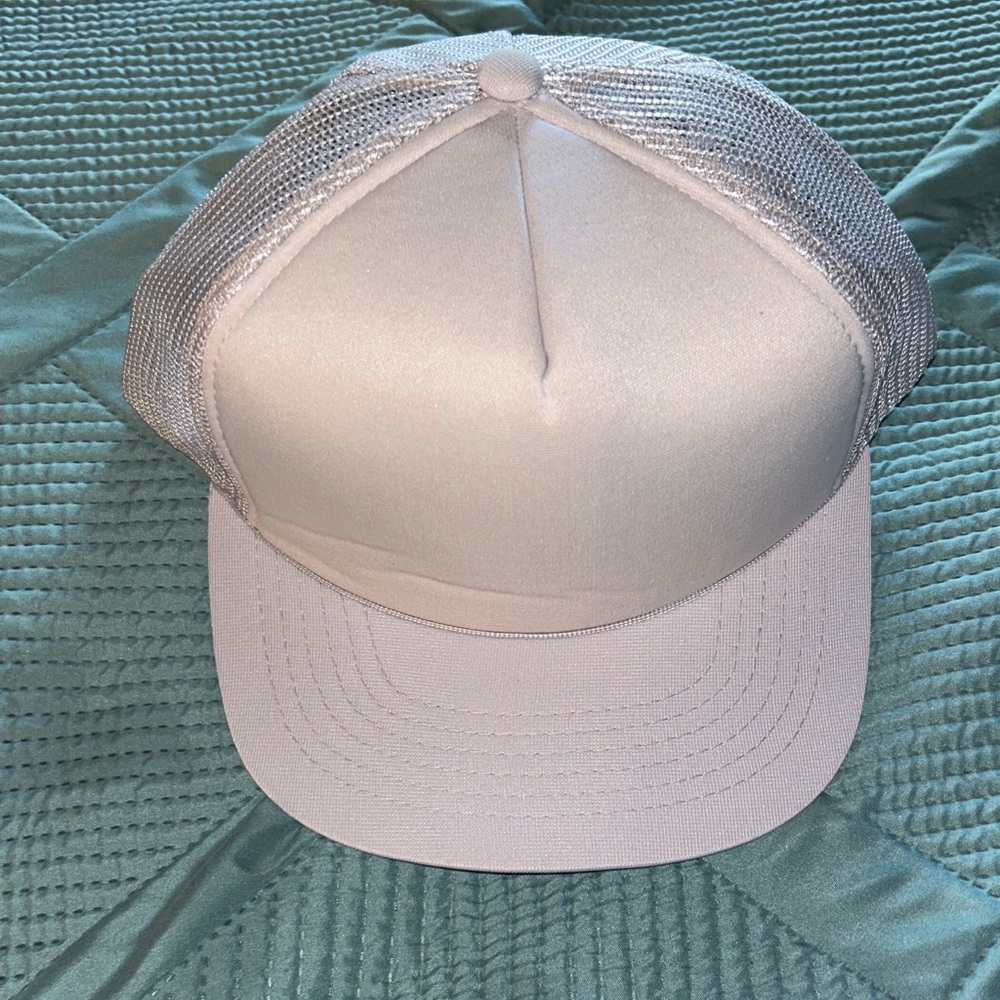 Vintage 1980 s Stylish Gray Trucker Hat Made in Korea